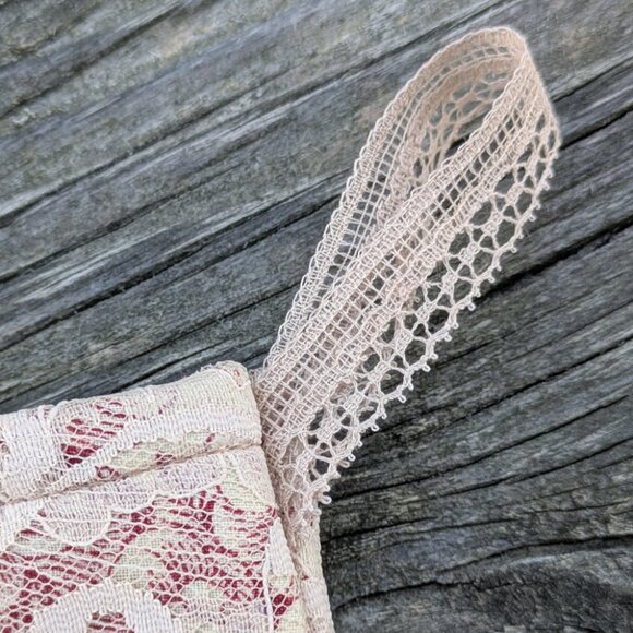 Christmas Stocking With Toile Fabric - Picture 5 of 8